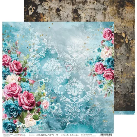 Craft O'Clock Scrapbook papírkészlet 12" (30 cm) Soulflowers Paper Collection Set (6 ív)