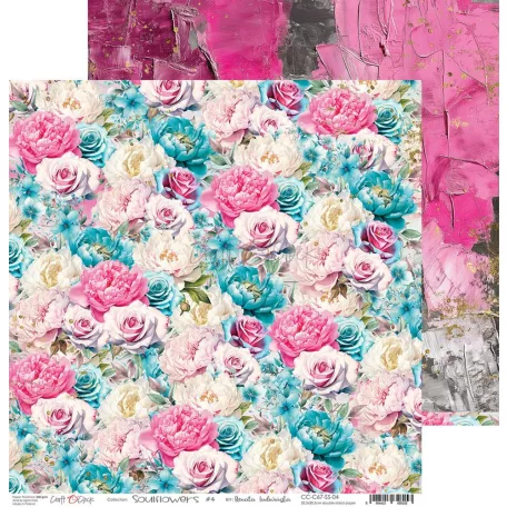 Craft O'Clock Scrapbook papírkészlet 12" (30 cm) Soulflowers Paper Collection Set (6 ív)