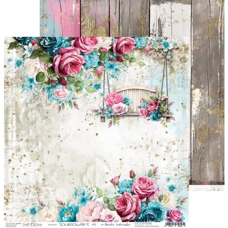 Craft O'Clock Scrapbook papírkészlet 12" (30 cm) Soulflowers Paper Collection Set (6 ív)