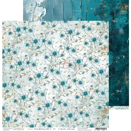 Craft O'Clock Scrapbook papírkészlet 12" (30 cm) Soulflowers Paper Collection Set (6 ív)