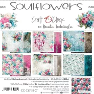   Craft O'Clock Scrapbook papírkészlet 8" (20 cm) Soulflowers Mix Paper Set (24 ív)