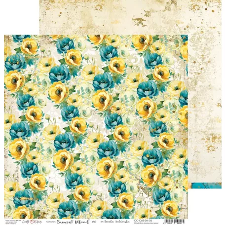 Craft O'Clock Scrapbook papírkészlet 12" (30 cm) Sunset Mood Paper Collection Set (6 ív)