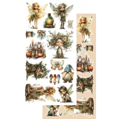   Alchemy of Art Kivágóív 6"x12" (15cm x 30 cm) - Tales of Moss and Fern -  - Extras to Cut Set (1 csomag)