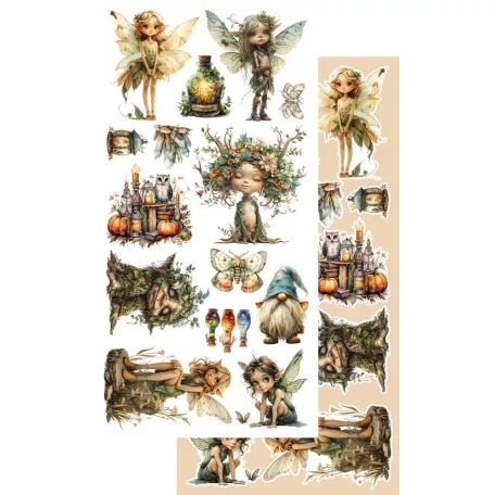 Alchemy of Art Kivágóív 6"x12" (15cm x 30 cm) - Tales of Moss and Fern -  - Extras to Cut Set (1 csomag)