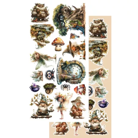 Alchemy of Art Kivágóív 6"x12" (15cm x 30 cm) - Tales of Moss and Fern -  - Extras to Cut Set (1 csomag)