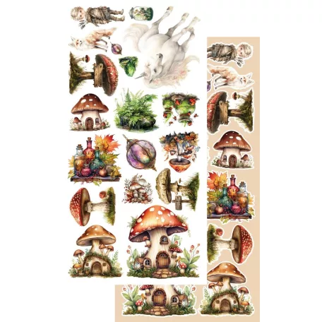 Alchemy of Art Kivágóív 6"x12" (15cm x 30 cm) - Tales of Moss and Fern -  - Extras to Cut Set (1 csomag)