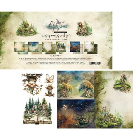 Alchemy of Art Papírkészlet 12" (30 cm) - Tales of Moss and Fern - Paper Collection Set (6 lap)