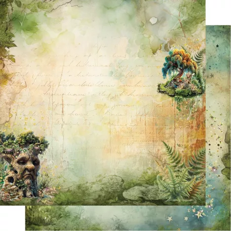 Alchemy of Art Papírkészlet 8" (20 cm) - Tales of Moss and Fern - Paper Collection Set (12 lap)