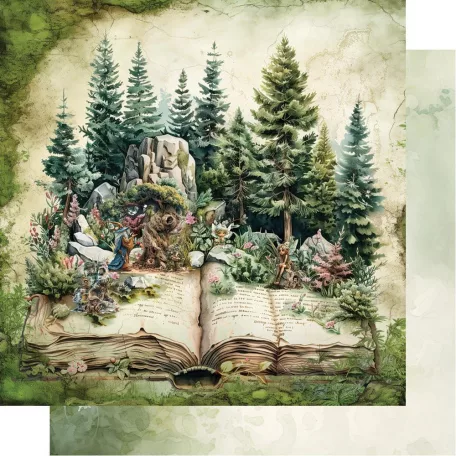 Alchemy of Art Papírkészlet 8" (20 cm) - Tales of Moss and Fern - Paper Collection Set (12 lap)