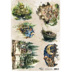   Alchemy of Art Rizspapír A4 - Tales of Moss and Fern - 1 - Rice Paper (1 ív)