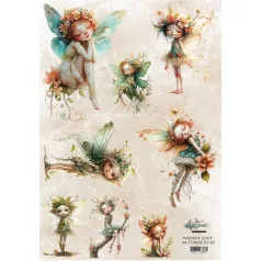   Alchemy of Art Rizspapír A4 - Tales of Moss and Fern - 2 - Rice Paper (1 ív)