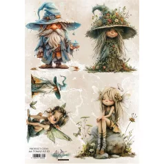   Alchemy of Art Rizspapír A4 - Tales of Moss and Fern - 3 - Rice Paper (1 ív)