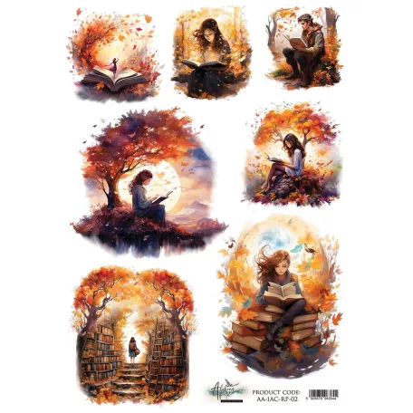 Alchemy of Art Rizspapír A4 - In Autumn Colors - 2 - Rice Paper (1 ív)