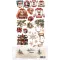 Alchemy of Art Kivágóív 6"x12" (15cm x 30 cm) - Ho Ho Ho - Extras to Cut Set (1 csomag)