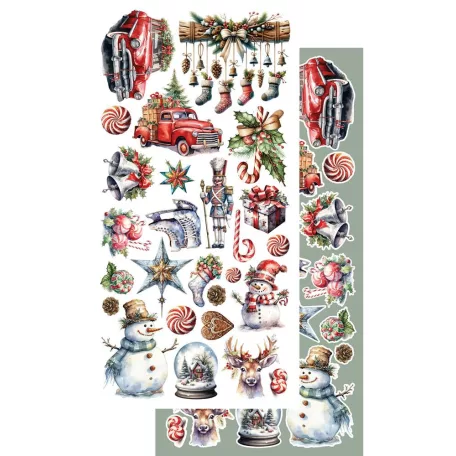 Alchemy of Art Kivágóív 6"x12" (15cm x 30 cm) - Ho Ho Ho -  - Extras to Cut Set (1 csomag)