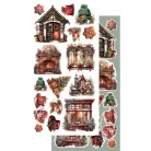 Alchemy of Art Kivágóív 6"x12" (15cm x 30 cm) - Ho Ho Ho -  - Extras to Cut Set (1 csomag)