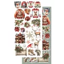 Alchemy of Art Kivágóív 6"x12" (15cm x 30 cm) - Ho Ho Ho - Extras to Cut Set (1 csomag)