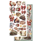 Alchemy of Art Kivágóív 6"x12" (15cm x 30 cm) - Ho Ho Ho -  - Extras to Cut Set (1 csomag)