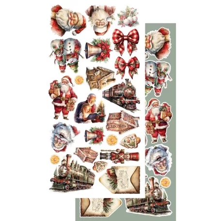 Alchemy of Art Kivágóív 6"x12" (15cm x 30 cm) - Ho Ho Ho -  - Extras to Cut Set (1 csomag)