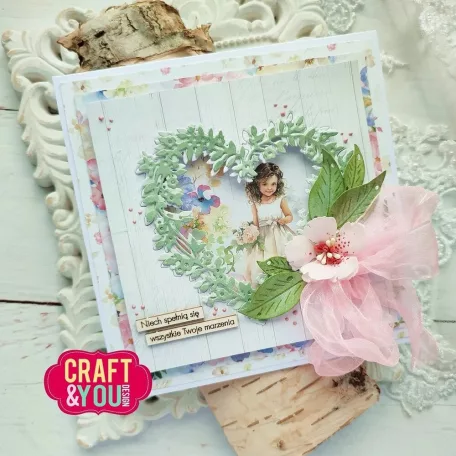 Craft & You Vágósablon Flowerheart Frame Cutting Dies (1 csomag)
