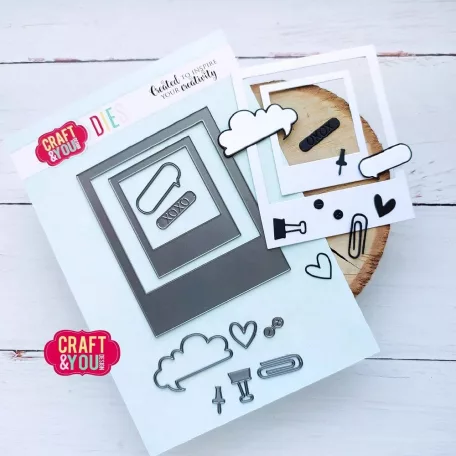 Craft & You Vágósablon Polaroid Frame Cutting Dies (1 csomag)