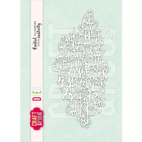 Craft & You Vágósablon Letters Backround Cutting Dies (1 csomag)