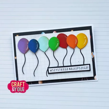 Craft & You Vágósablon Balloons Cutting Dies (1 csomag)