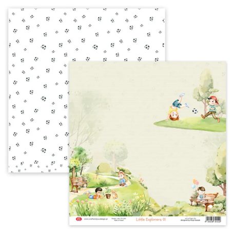 Craft & You Scrapbook papírkészlet 12" (30 cm) Little Explorers Paper Set (1 csomag)