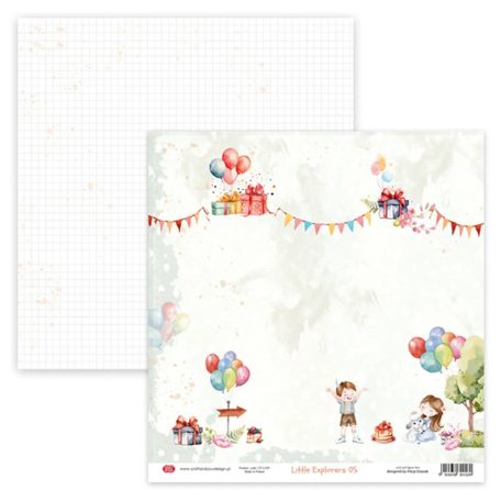 Craft & You Scrapbook papírkészlet 12" (30 cm) Little Explorers Paper Set (1 csomag)