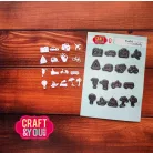 Craft & You Vágósablon Travel Pictograms Set Cutting Dies (1 csomag)
