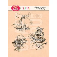  Craft & You Szilikonbélyegző Sea Travel Set Clear Stamps (1 db)