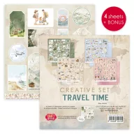   Craft & You Scrapbook kreatív készlet 12" (30 cm) Travel Time Creative Set (1 csomag)