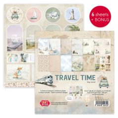   Craft & You Scrapbook papírkészlet 12" (30 cm) Travel Time Paper Set (1 csomag)