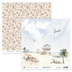   Craft & You Scrapbook papírkészlet 12" (30 cm) Travel Time Paper Set (1 csomag)