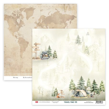 Craft & You Scrapbook papírkészlet 12" (30 cm) Travel Time Paper Set (1 csomag)