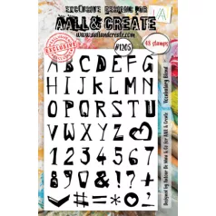   AALL & CREATE Szilikonbélyegző A5 - Vocabulary Blend - Stamp Set (1 db)