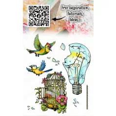   AALL & CREATE Szilikonbélyegző A6 - Gilded Shatters - Stamp Set (1 db)