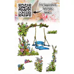   AALL & CREATE Szilikonbélyegző A6 - Swing Garden - Stamp Set (1 db)