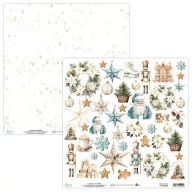   Mintay Papers Christmas Blessings Scrapbook papír Kivágóív Elements 12" (30 cm) 1 lap