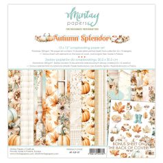   Mintay Papers Autumn Splendor Scrapbook papírkészlet  Collection Set 12" (30 cm) 12 lap