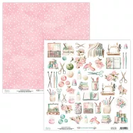   Mintay Papers In My Craftroom Scrapbook papír Kivágóív Elements 12" (30 cm) 1 lap