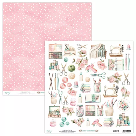 Mintay Papers In My Craftroom Scrapbook papír Kivágóív Elements 12" (30 cm) 1 lap