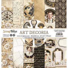   ScrapBoys Art Decoria Scrapbook papírkészlet Paper Pad 12" (30 cm) 12 lap