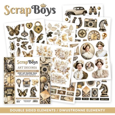 ScrapBoys Art Decoria Kivágóív készlet Pop Up 6" (15 cm) 24 lap