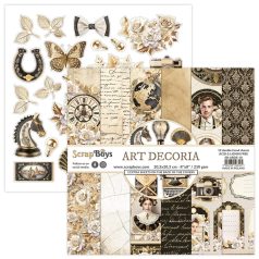  ScrapBoys Art Decoria Scrapbook papírkészlet Paper Pad 8" (20 cm) 12 lap