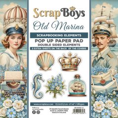   ScrapBoys Old Marina Kivágóív készlet Pop Up 6" (15 cm) 24 lap