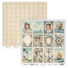 ScrapBoys Old Marina Scrapbook papírkészlet Paper Pad 8" (20 cm) 12 lap