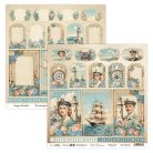 ScrapBoys Old Marina Scrapbook papírkészlet Paper Pad 8" (20 cm) 12 lap