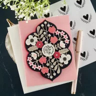   Spellbinders Szilikonbélyegző Floral Reflection Sentiments Clear Stamps (1 csomag)