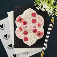   Spellbinders Szilikonbélyegző Floral Reflection Sentiments Clear Stamps (1 csomag)